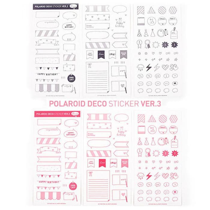 Polaroid Deco Sticker Ver.3 (6pcs)