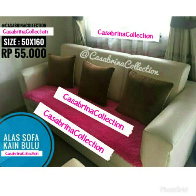 Alas sofa kain bulu Rp 55.000