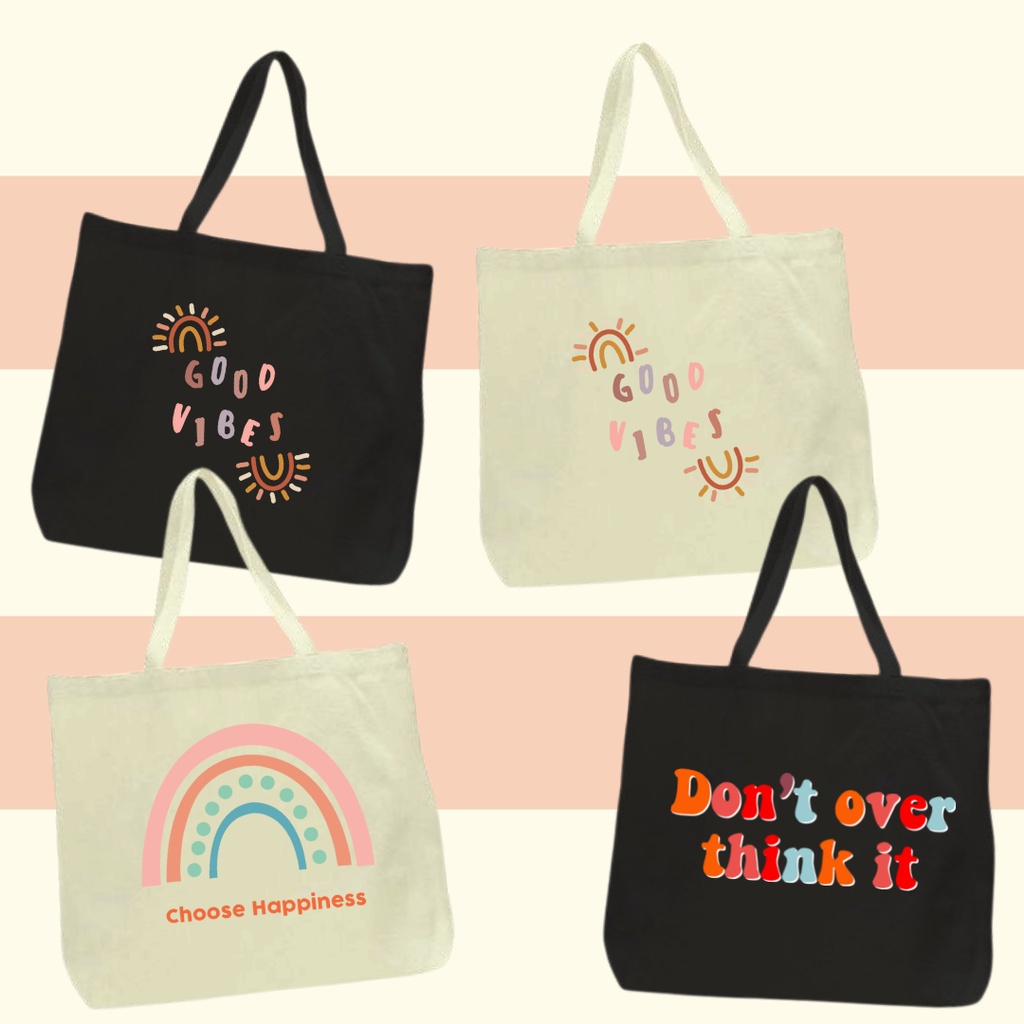 Tas Tote Bag Wanita Tas Laptop Tas Custom Aesthetic