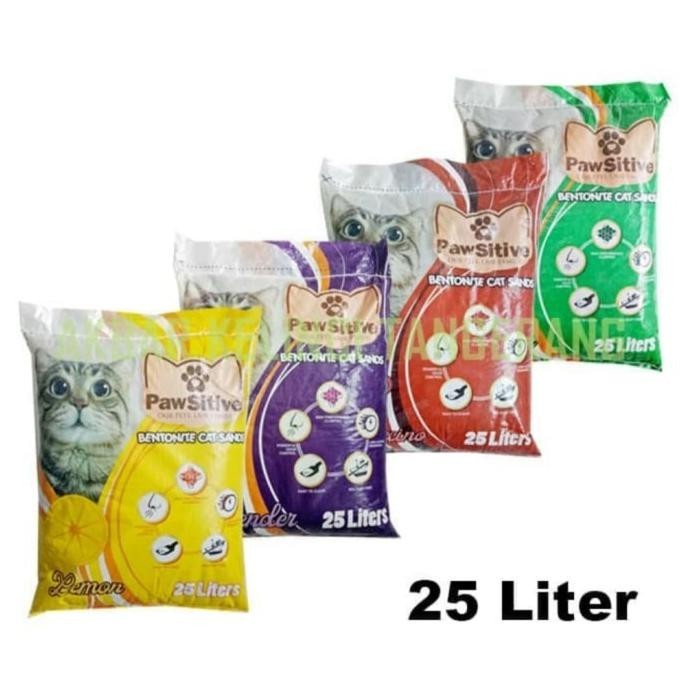 PASIR KUCING PAWSITIVE 25 LITER GUMPAL WANGI
