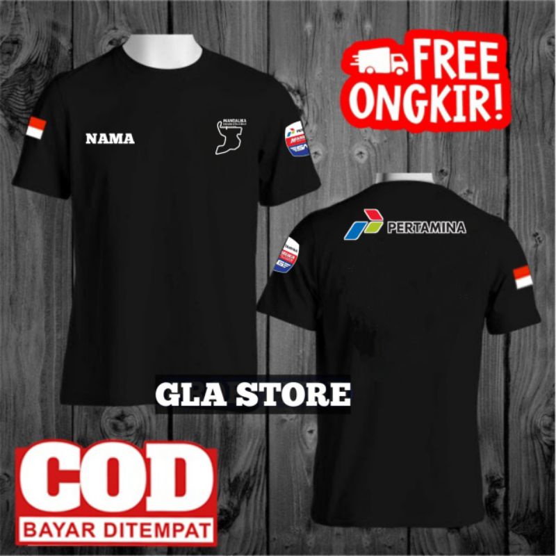 t-shirt mandalika racing team/kaos sirkuit mandalika racing team