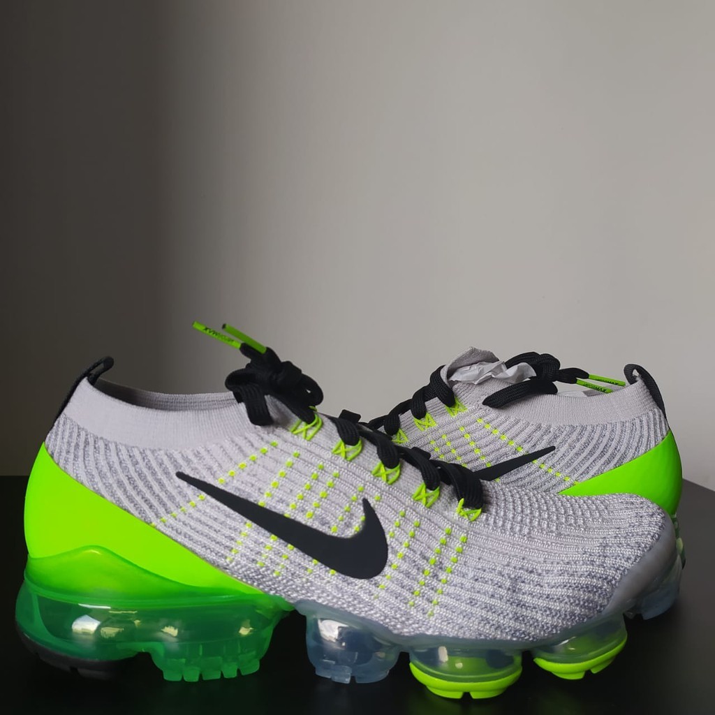Nike Air VaporMax Flyknit 3 Vast Grey Electric Green