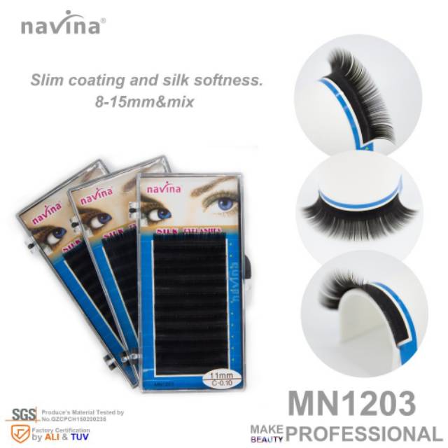 Navina Eyelash Extension Bulu Mata Tanam Bulu Mata Palsu 3D 6D 0.10C