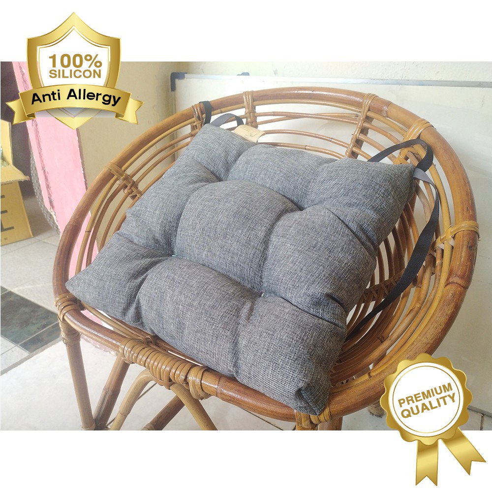 Bantal Alas Duduk kursi &amp; sofa Kanvas Scandinavian + Silicon Fill  by Elegance