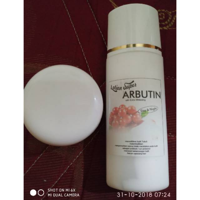 Booster body whitening + lotion arbutin