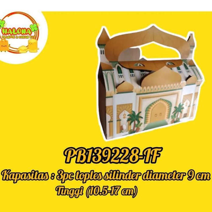 

Box Hampers Lebaran PB139228- Gold Handle