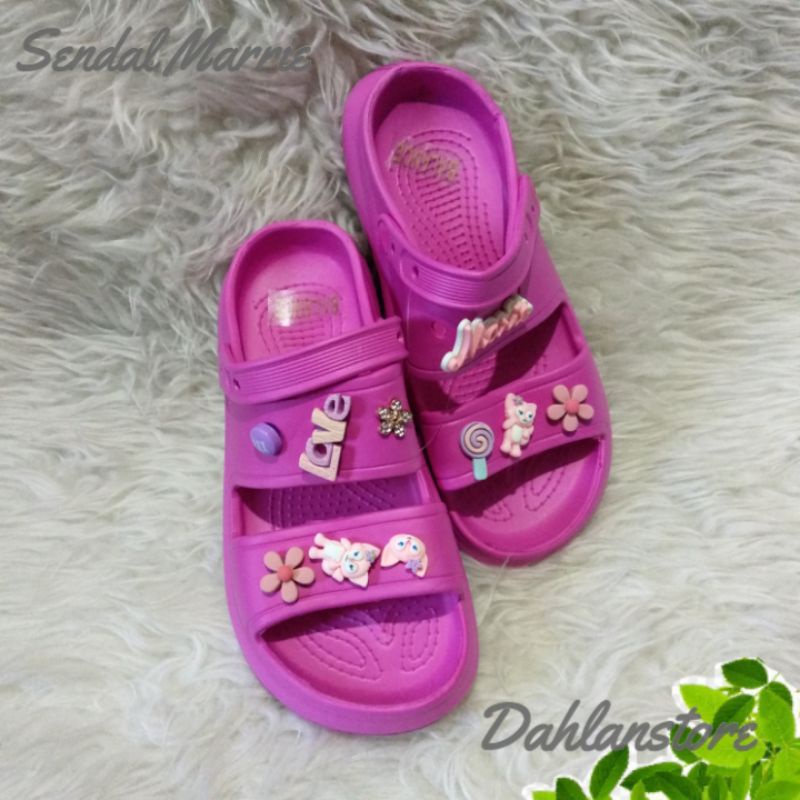Marrie Sandal Pink Fuchsia Strap 2 | Balance Original Sandal Sandals Sendal Fashion Wanita Murah Bes