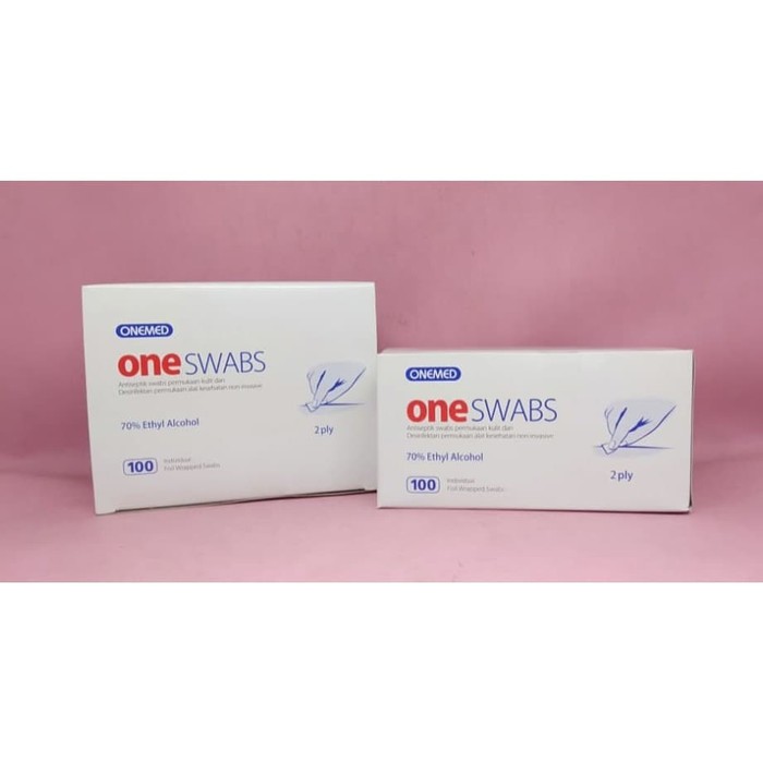 Alcohol Swab Oneswab / Alkohol antiseptik 70% / Tissue Kapas One Swabs