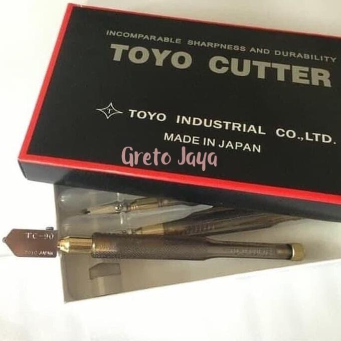 populer] TOYO TC-90 Potongan pemotong Alat Potong kaca Glass Cutter TC90 TC 90