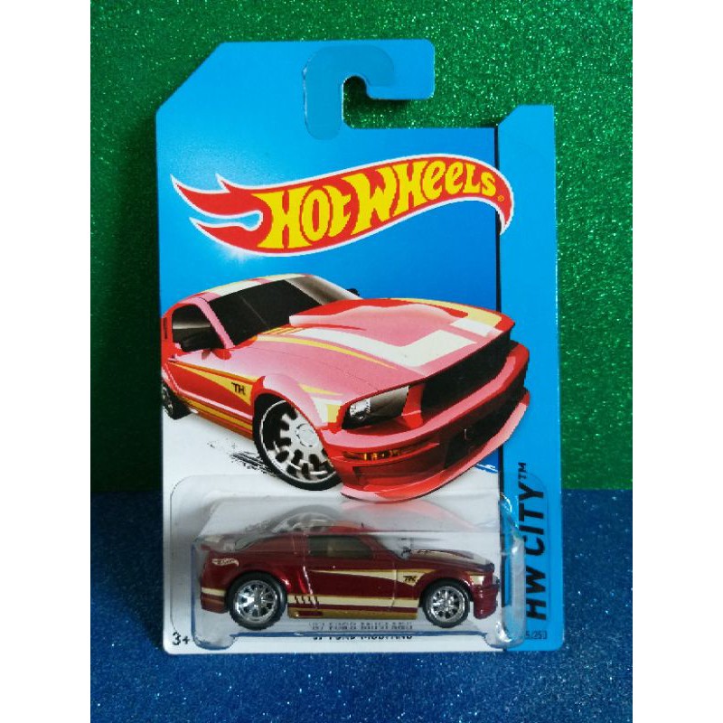 Ban karet super treasure hunt Hot Wheels 07 Ford Mustang 2014 HW City Mustang 50th merah red ths sth