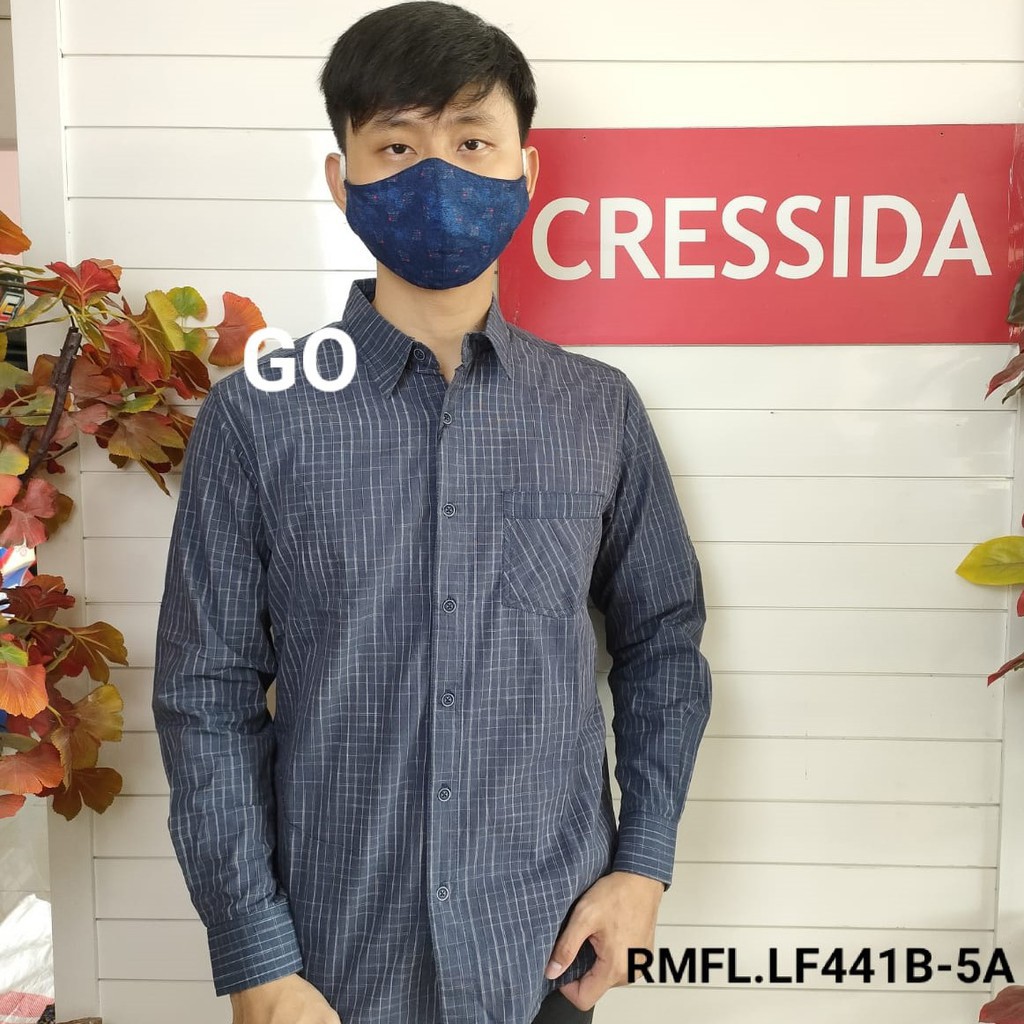 bego CRESSIDA KEMEJA PRIA SLIMFIT Kemeja Casual Kemeja Lengan Panjang