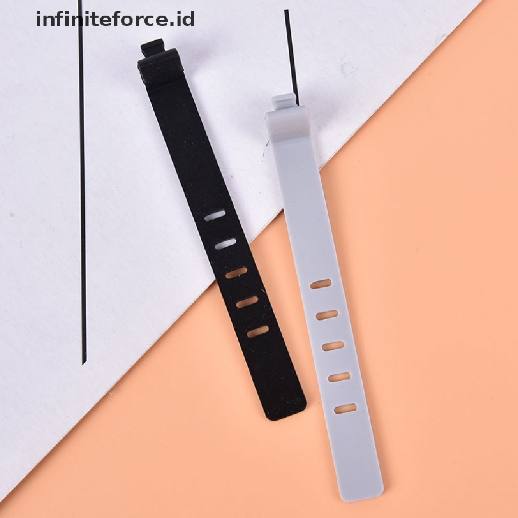 (infiniteforce.id) 2pcs Klip Organizer Kabel Data / Charger / Earphone Bahan Silikon