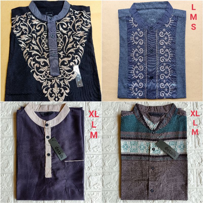 [SALE RAMADHAN] Kemeja Koko T Zone / Details Lengan Pendek Remaja Dewasa