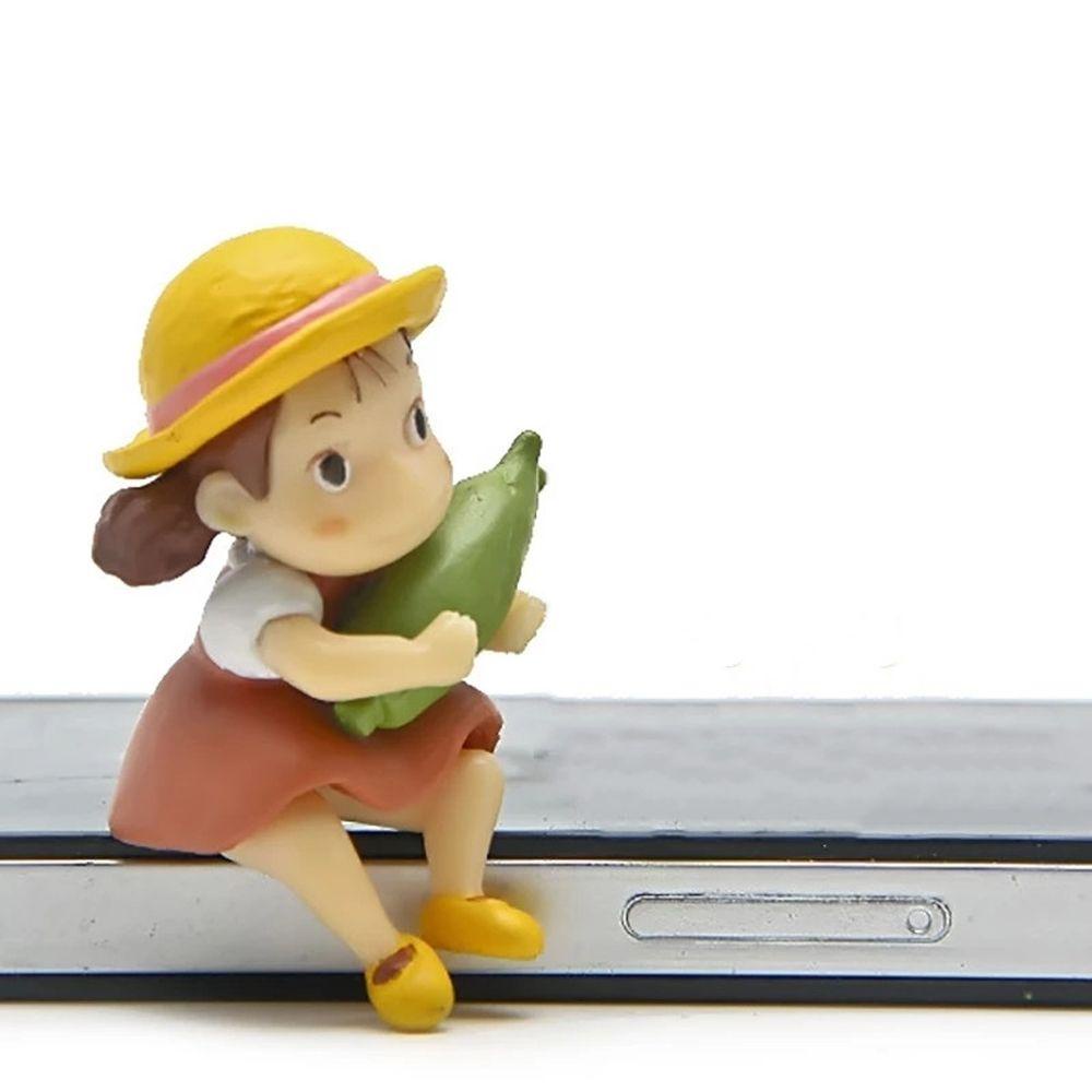 Lanfy Xiaomei Figure Ornamen Kecil Dekorasi Mobil Taman Miniatur Hayao Miyazaki Action Figure Landscape