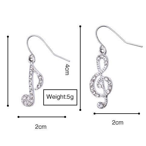 Anting pejantan berbentuk berlian temperamen perempuan earrings asimetris