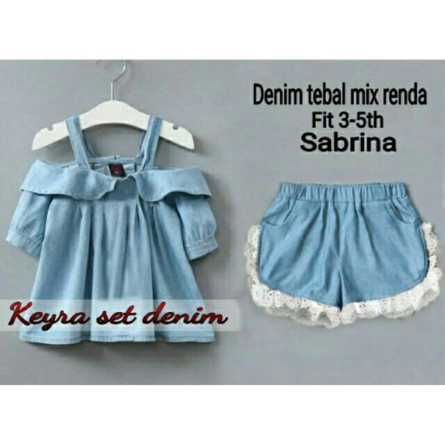 KID KHELLY DENIM KEYRA SET DENIM