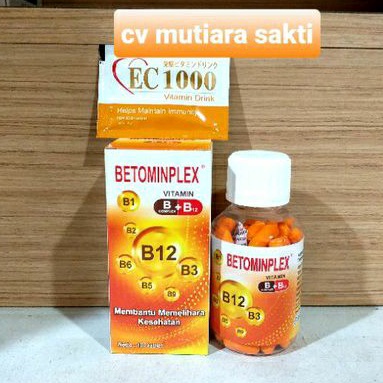 Jual BETOMINPLEX ARTO 100 Tablet B COMPLEX + B12 VITAMIN B1 B2 B3 ...