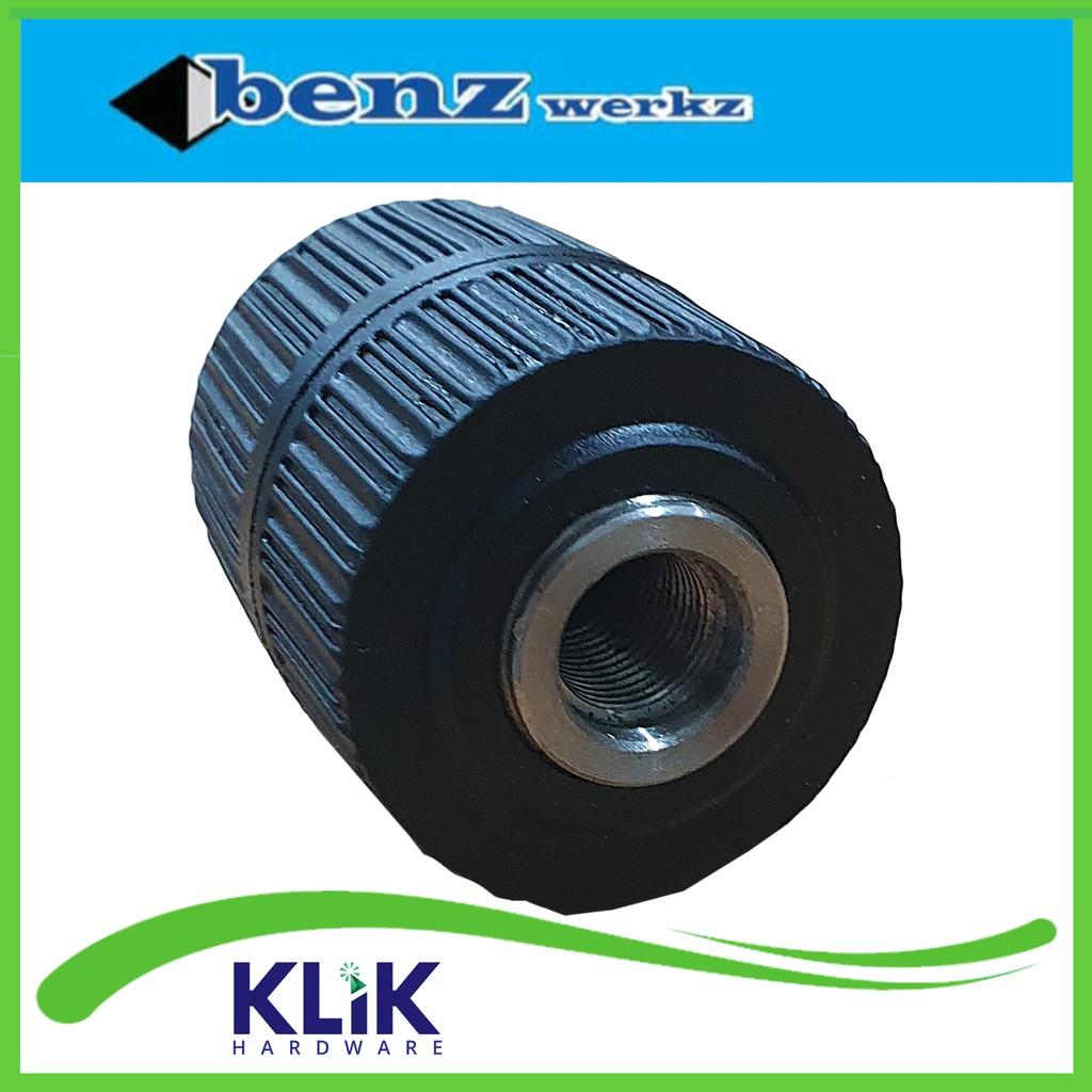 Benz Kepala Mesin Bor 13 mm x 1/2 Inch Tanpa Kunci Keyless Drill Chuck