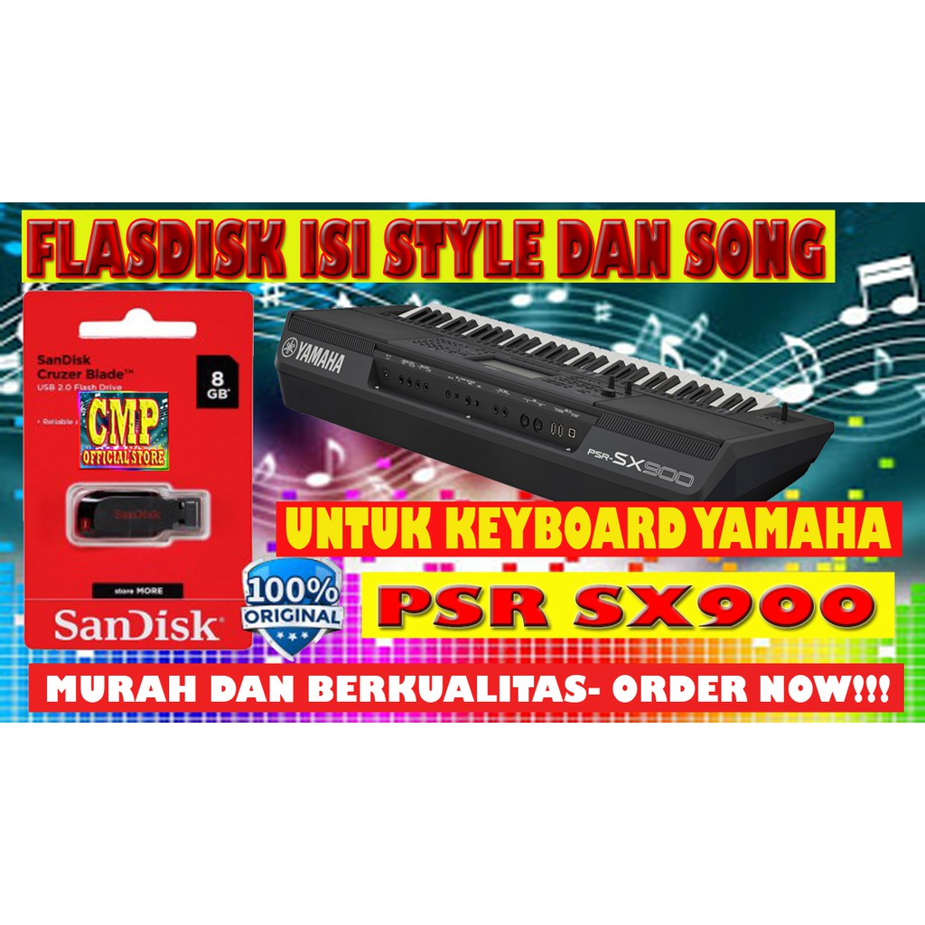 FLASDISK STYLE SONG KEYBOARD YAMAHA PSR SX900 TERBARU