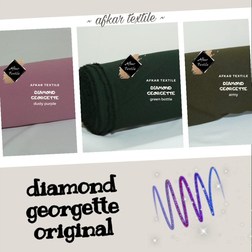 Kain Diamond Stretch Italiano Grade A Diamond Crepe Georgette Original Import Tidak Jual Kw Shopee Indonesia