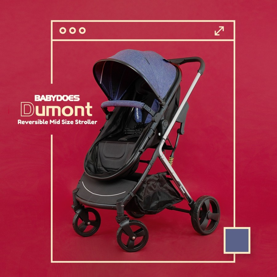 Makassar ! Stroller / Kereta Dorong Babydoes DUMONT Reversible Medium Size