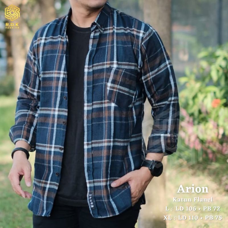 KEMEJA FLANEL LENGAN PANJANG ARION/ARSLAN/AQDAS/AIMAR/ADAM/ABRAM BY RDK