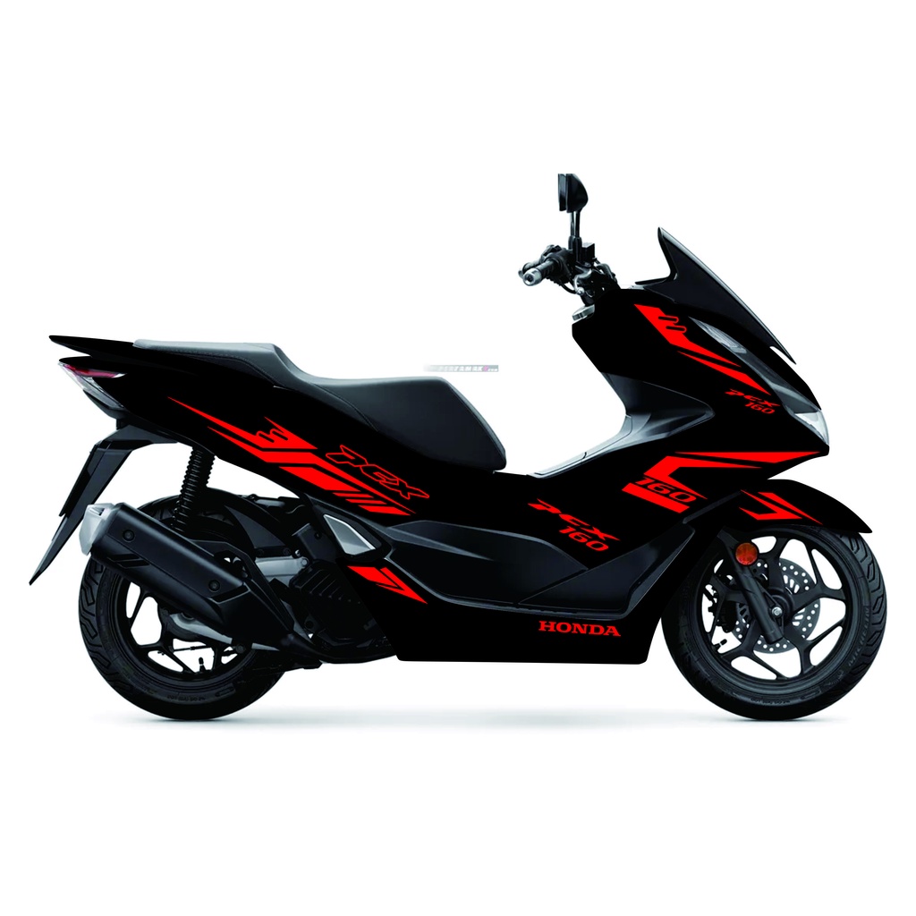 stiker pcx 160 hitam 2021 1 warna murah