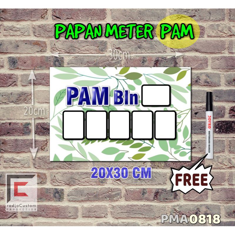 

RadjaCustom Papan Meter Listrik PLN PAM motif Unik - Flower 18