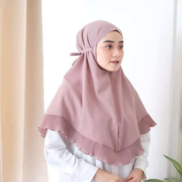Bergo Maryam Kombinasi Plisket Non Ped-2