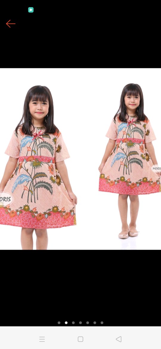 Dress Batik Anak Batikwaow Balita Tk/sd/smp