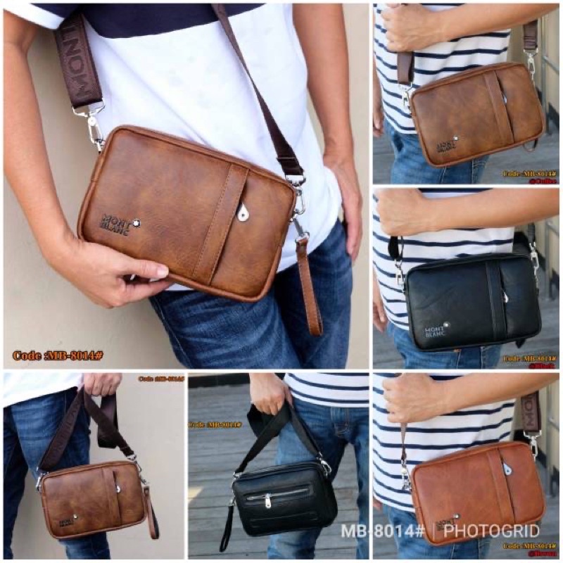 SLINGBAG MB 7314 clutch pria MULTIFUNGSI  bisa selempang import