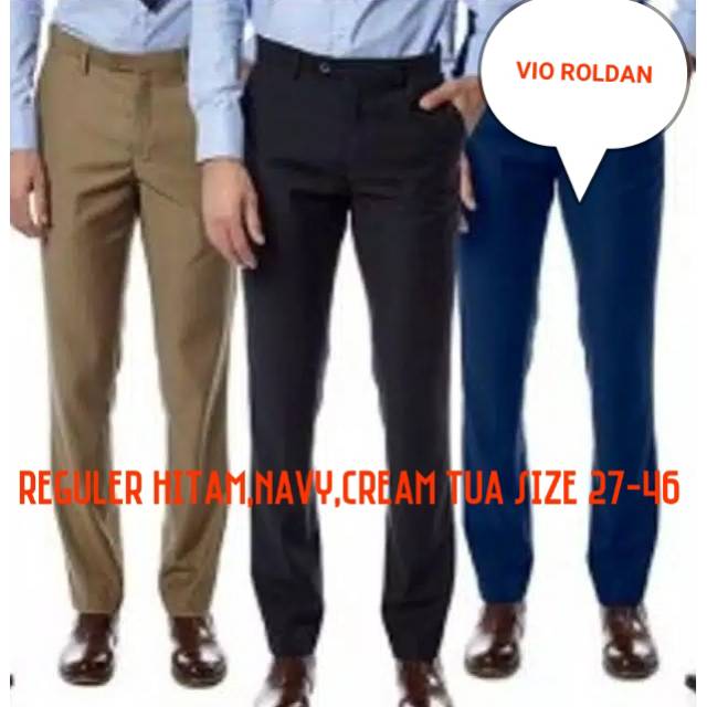 Celana Formal  Pria Reguler Celana Kerja Celana Katun Celana Bahan Celana Kantor