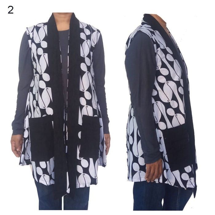 Outer Cardigan Motif Merak