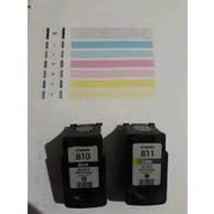 CARTRIDGE PRINTER CANON 810 BLACK DAN 811 COLOR IP2770 MP237 MP287 MP257