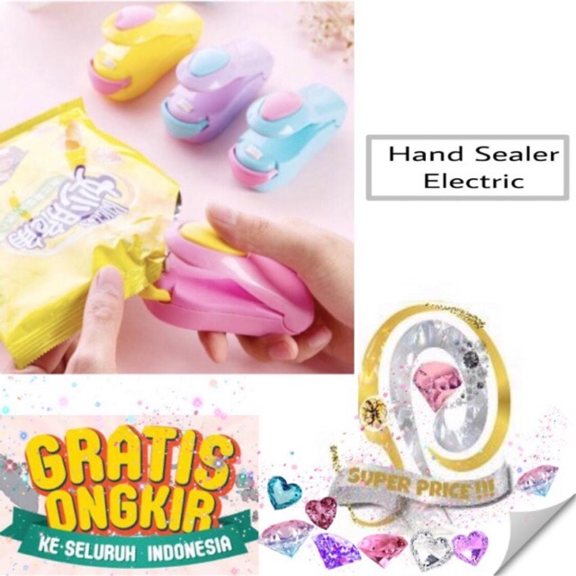 Hand sealer electric hand mini sealer alat perekat kemasan listrik travel
