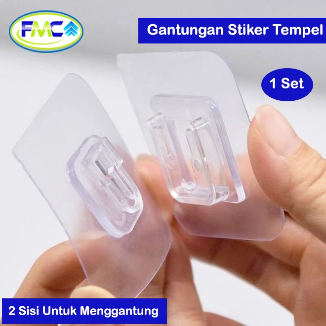 Gantungan Tempel Serbaguna Plus Minus Tempelan Multifungsi Socket Hook Stop Kontak Remote AC Remot TV Hiasan Dinding Foto Aksesoris dan lain lain Murah Super Kuat Teknologi Nano Magic Tape