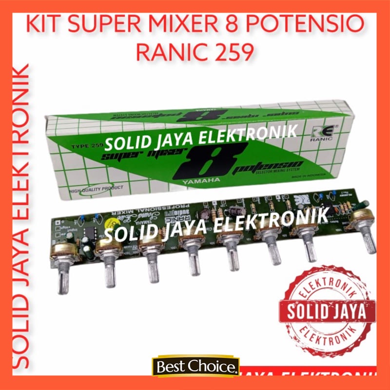 KIT SUPER TONE CONTROL MIXER 8 POTENSIO YAMAHA MIXING RANIC 259