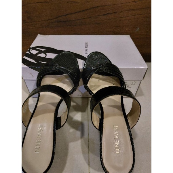 sandal nine west original preloved size 37 38 heels 6 cm