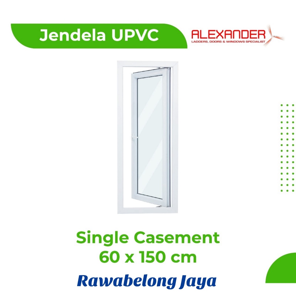 UPVC ALEXANDER WINDOW SINGLE CASEMENT 60x150