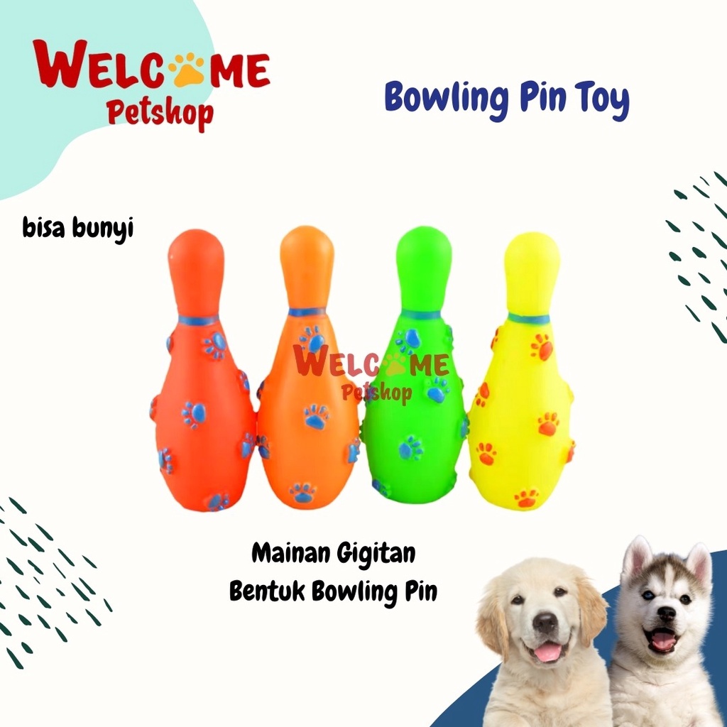 Bowling Pin Toy / Mainan Gigitan Anjing / Mainan Anjing