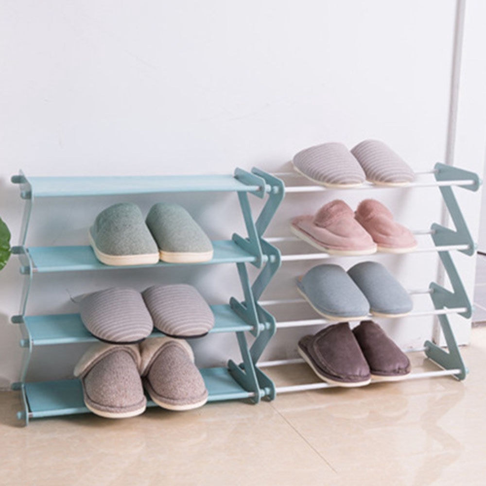 4 Tier Shoe Storage Rack Modern Simple Shoe Rack Random Color Shopee Indonesia