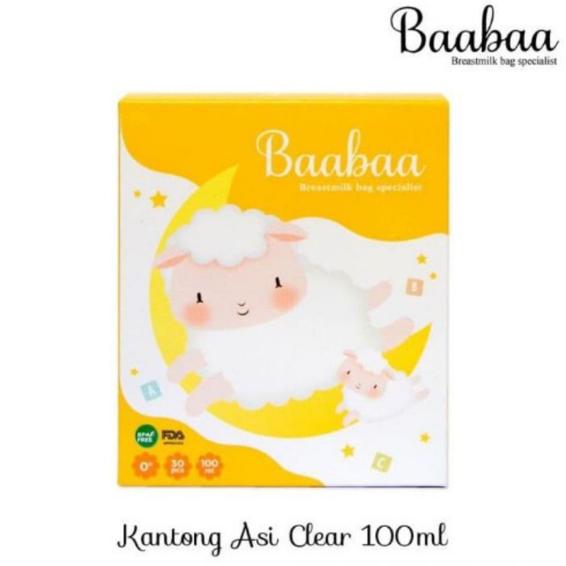 Kantong ASI Baabaa 100ml, Kantong ASI Bagbit 120ml, Breatmilk bag