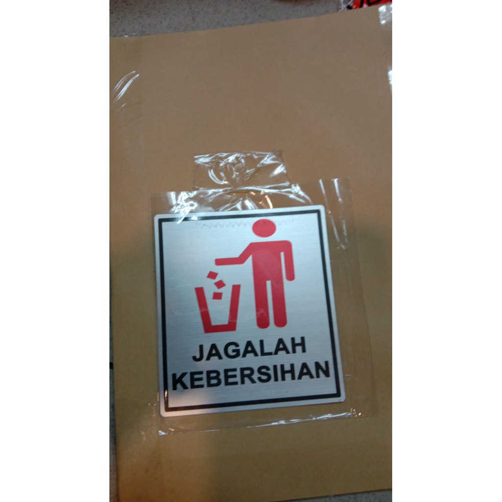 

LABEL JAGALAH KEBERSIHAN UKURAN 4X18CM