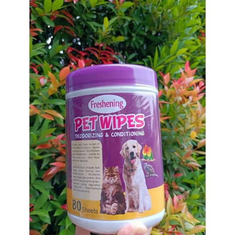 WETKINS PET WIPES | Tissue Basah Hewan 80 sheets