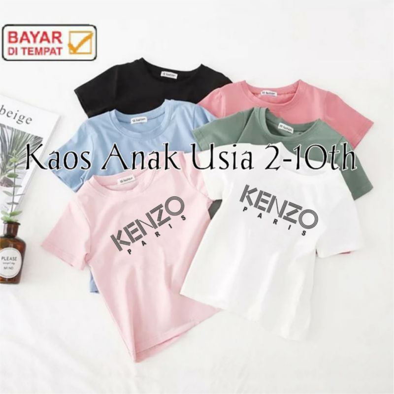 Kaos Distro Anak Laki laki &amp; Perempuan kensoh Varis Baju oblong Anak 2-10 Tahun T shirt Anak Anak