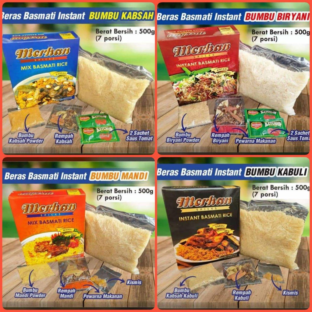 

Beras Basmati Instan Lengkap Dengan Bumbu Siap Masak Bisa untuk 7 Porsi