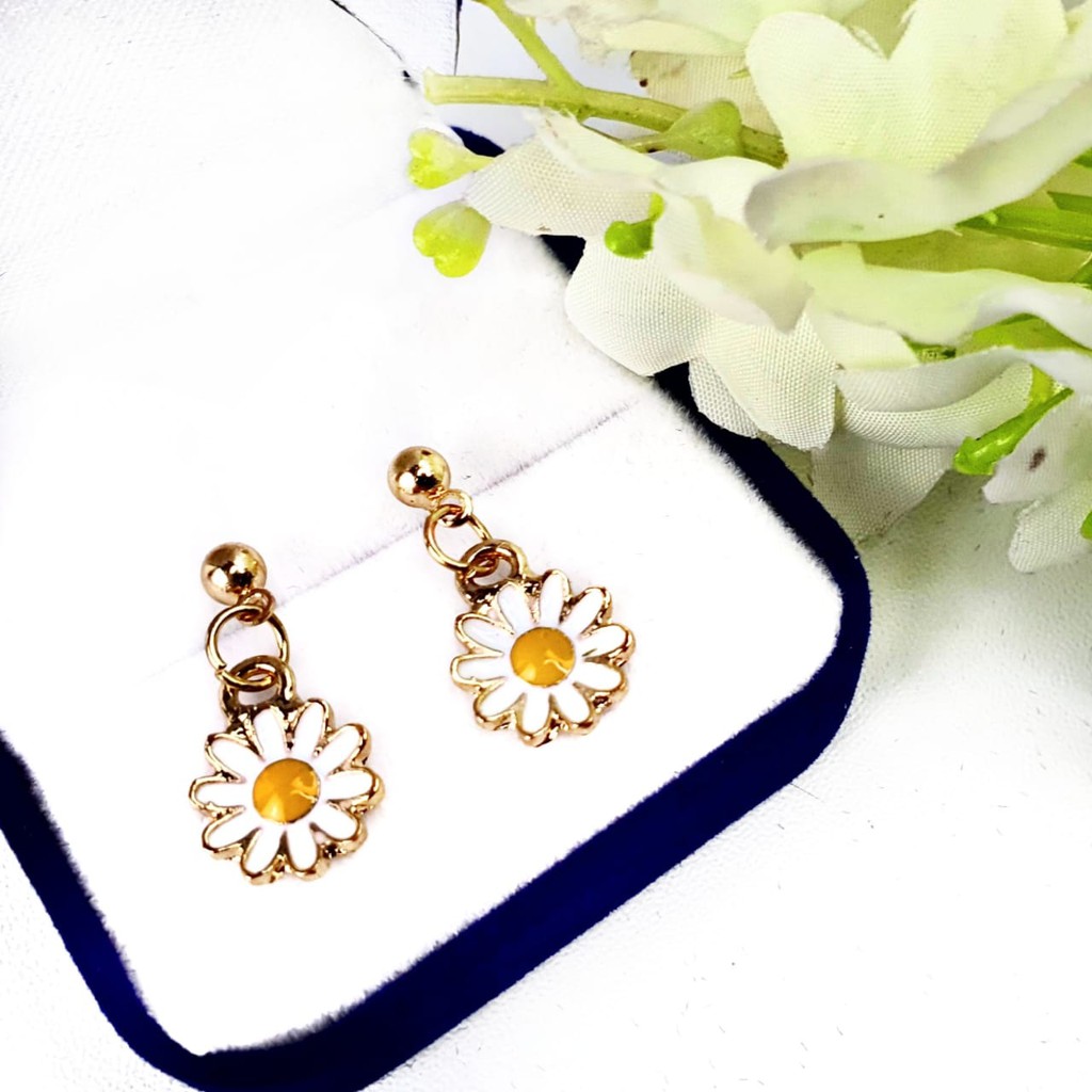 Anting Model Bunga Matahari Daisy Sun Earrings