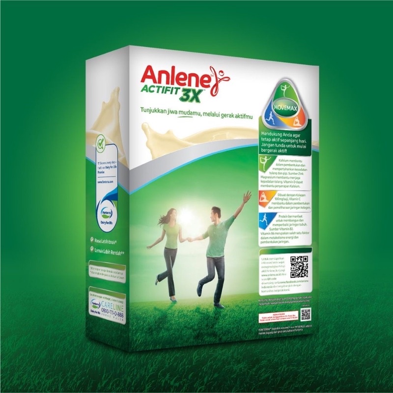 

Anlene Actifit 3X Susu Bubuk Vanila 590g - Nutrisi Tulang, Sendi, dan Otot