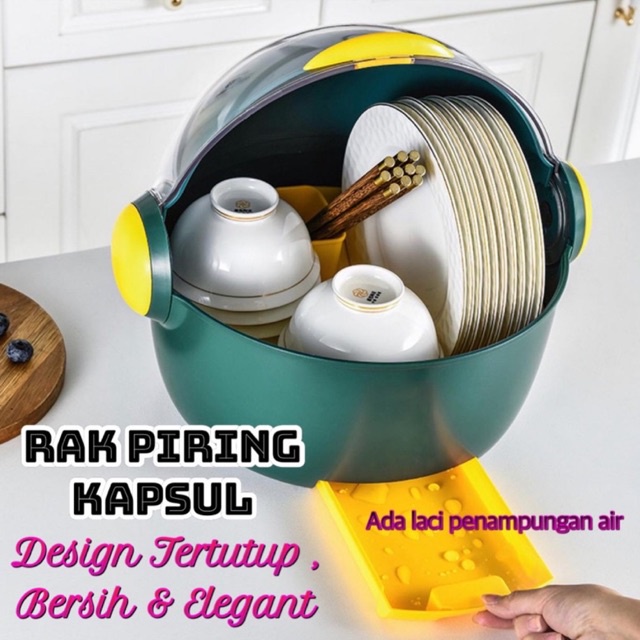 Tempat Piring Rak Kapsul Untuk Piring Mangkok Dan Peralatan Makan