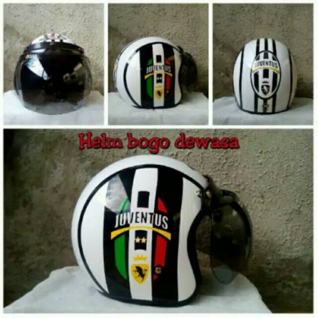 SUDAH READY..GRAB IT FAST Soalnya limited banget ya...Helm JPN Juventus Kaca Bogo bs Req Warna